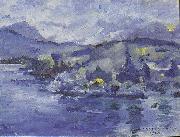 Lovis Corinth Lake Lucerne in the afternoon Spain oil painting artist